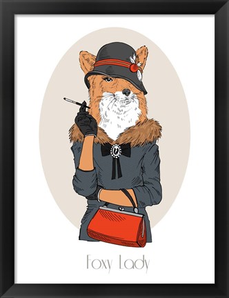 Framed Foxy Lady Print