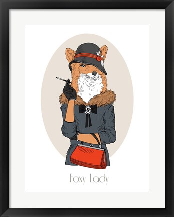 Framed Foxy Lady Print