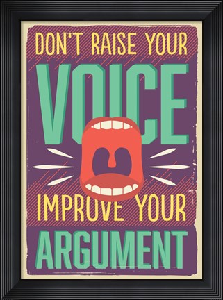 Framed Improve Your Argument Print