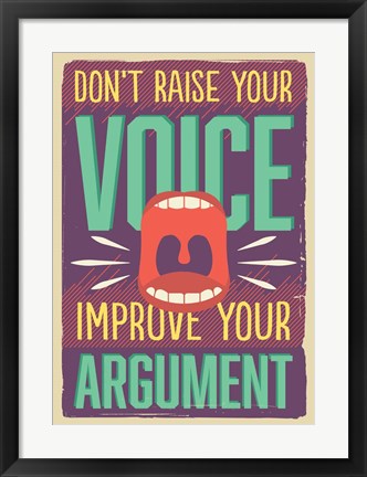 Framed Improve Your Argument Print