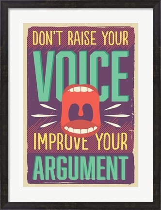 Framed Improve Your Argument Print