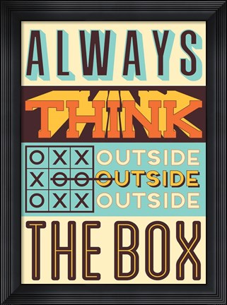 Framed Outside The Box Print