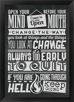 Framed Change Set Grey Print