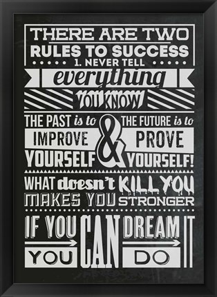 Framed Success Set Black Print