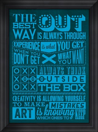 Framed Creative Set Blue Print