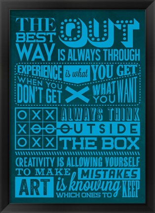 Framed Creative Set Blue Print