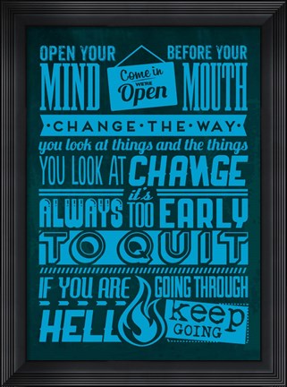Framed Action Set Blue Print