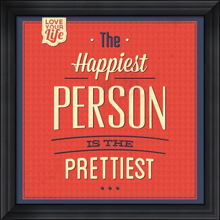 Framed Happy Person Print