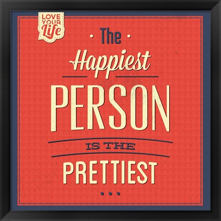 Framed Happy Person Print