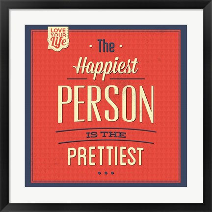 Framed Happy Person Print