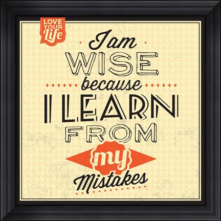 Framed I&#39;m Wise Print