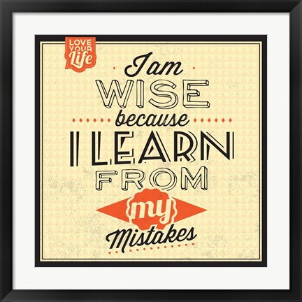 Framed I&#39;m Wise Print