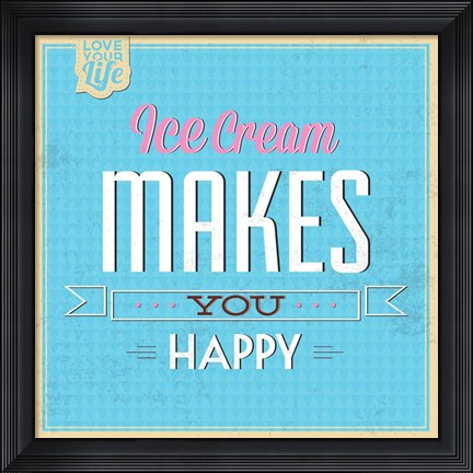 Framed Ice Cream Print