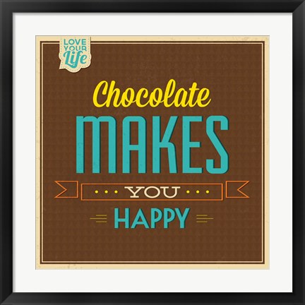 Framed Chocolate Print