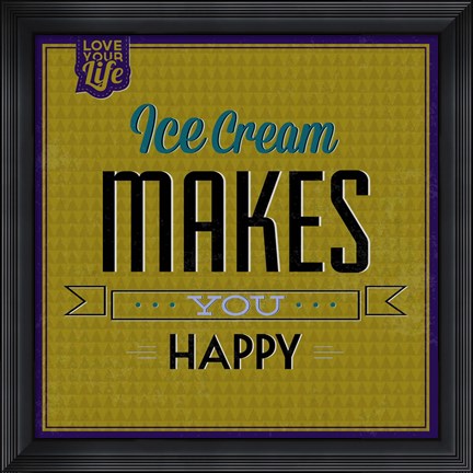 Framed Ice Cream 1 Print
