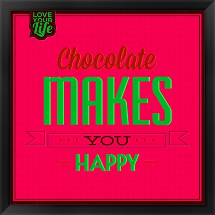 Framed Chocolate 1 Print