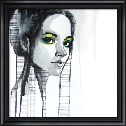 Framed Green Eyes Print