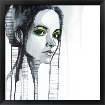 Framed Green Eyes Print