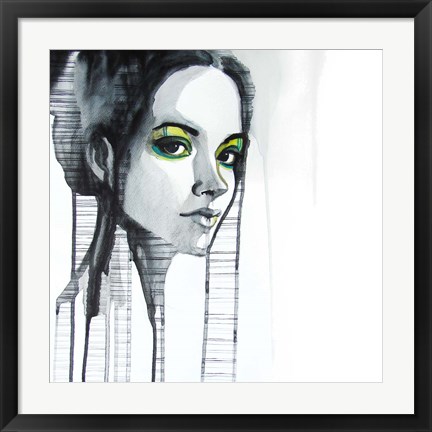 Framed Green Eyes Print