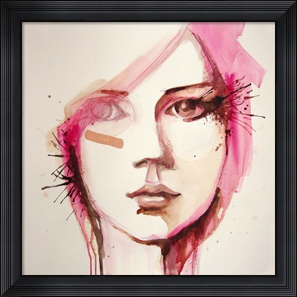 Framed Pink Lana Print