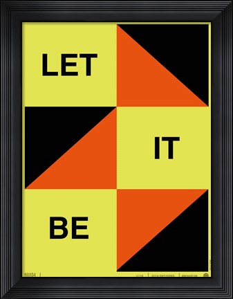 Framed Let It Be Print