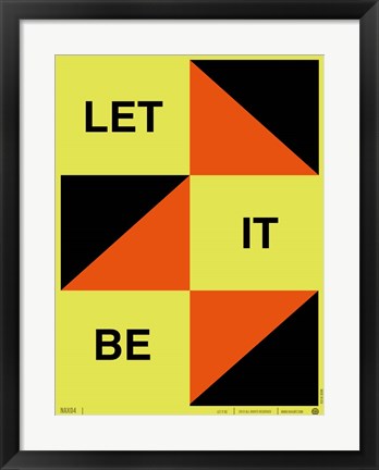 Framed Let It Be Print