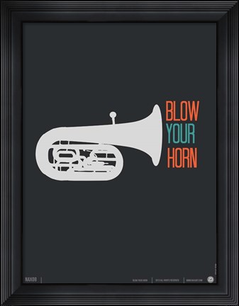 Framed Blow Your Horn Print