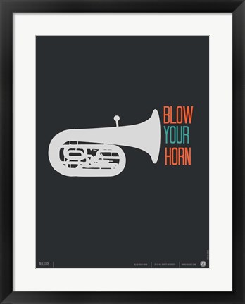 Framed Blow Your Horn Print