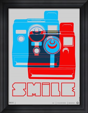 Framed Smile Polaroid Print