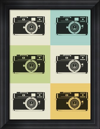 Framed Camera Grid Print