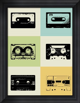 Framed Mix Tape Print