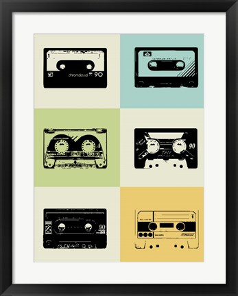 Framed Mix Tape Print