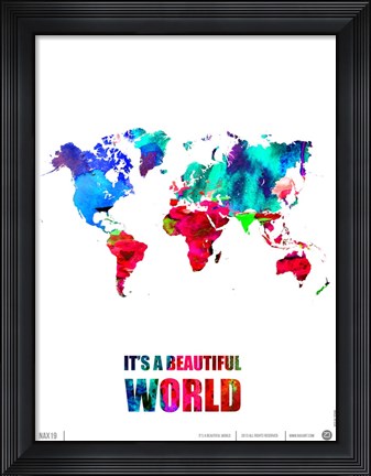 Framed It&#39;s a Beautifull World Print