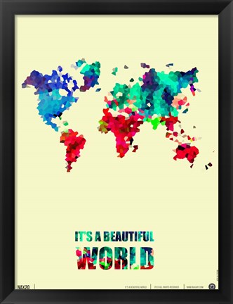 Framed It&#39;s a Beautifull World 2 Print