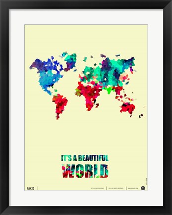 Framed It&#39;s a Beautifull World 2 Print