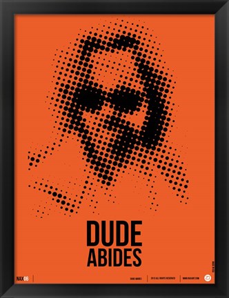 Framed Dude Big Lebowski Print