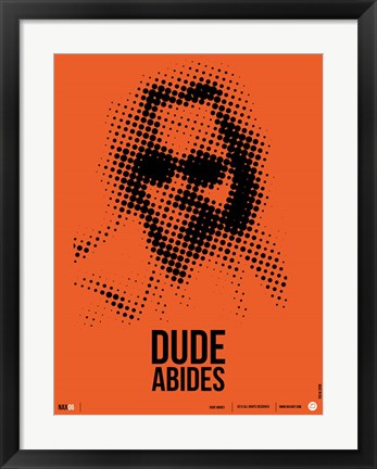 Framed Dude Big Lebowski Print