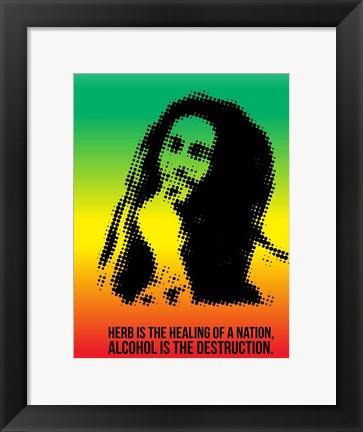 Framed Bob Marley Print