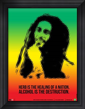 Framed Bob Marley Print