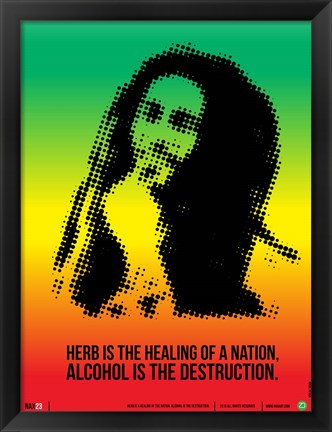 Framed Bob Marley Print