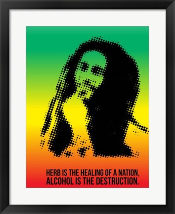 Framed Bob Marley Print