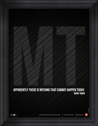 Framed Mark Twain Quote Print