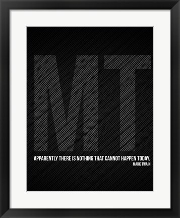 Framed Mark Twain Quote Print