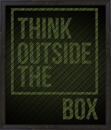 Framed Think Outside of The Box Print