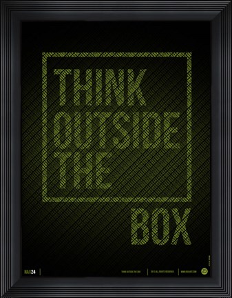 Framed Think Outside of The Box Print