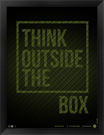 Framed Think Outside of The Box Print