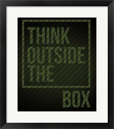 Framed Think Outside of The Box Print