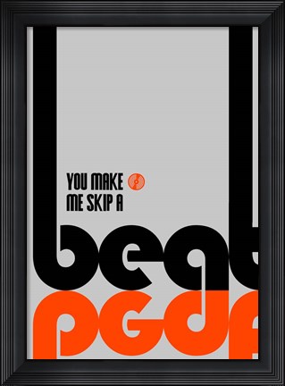 Framed Skip a Beat Print