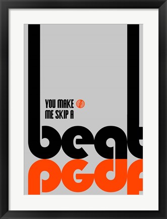 Framed Skip a Beat Print