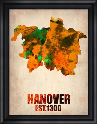Framed Hanover Watercolor Print